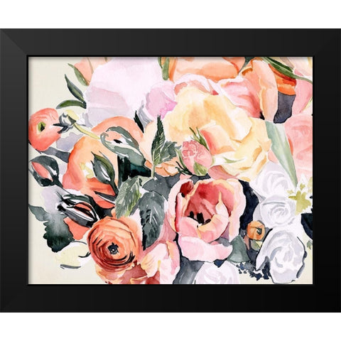 Autumn Bouquet II Black Modern Wood Framed Art Print by Parker, Jennifer Paxton