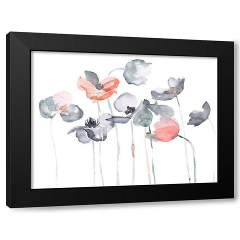 Poppy Haze I Black Modern Wood Framed Art Print by Parker, Jennifer Paxton