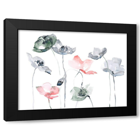 Poppy Haze II Black Modern Wood Framed Art Print by Parker, Jennifer Paxton