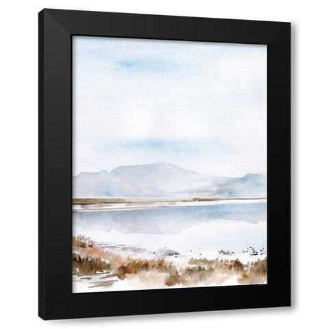 Salt Lake Reflections II Black Modern Wood Framed Art Print with Double Matting by Parker, Jennifer Paxton