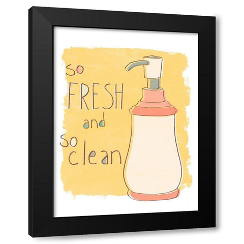 Potty Pun II Black Modern Wood Framed Art Print by Vess, June Erica