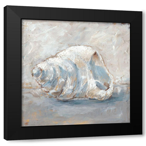 Blue Shell Study IV Black Modern Wood Framed Art Print by Harper, Ethan