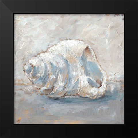 Blue Shell Study IV Black Modern Wood Framed Art Print by Harper, Ethan