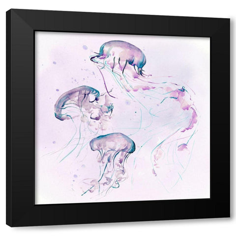 Underwater Halcyon II Black Modern Wood Framed Art Print by Parker, Jennifer Paxton