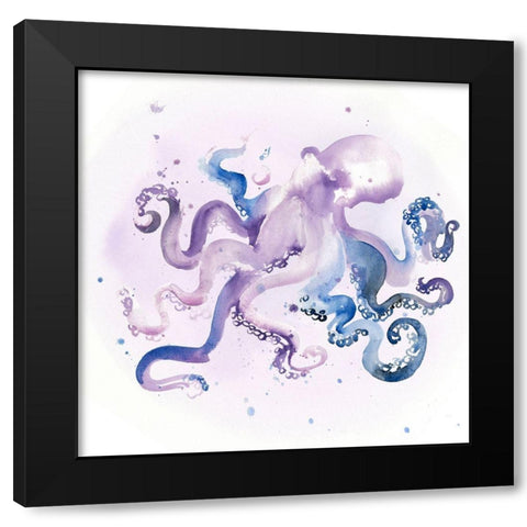 Underwater Halcyon III Black Modern Wood Framed Art Print by Parker, Jennifer Paxton
