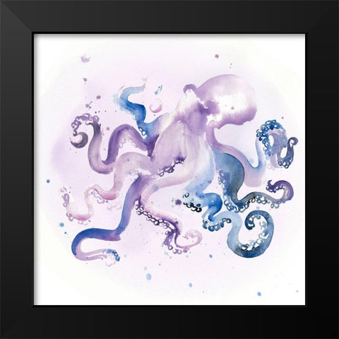 Underwater Halcyon III Black Modern Wood Framed Art Print by Parker, Jennifer Paxton