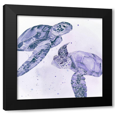 Underwater Halcyon IV Black Modern Wood Framed Art Print by Parker, Jennifer Paxton