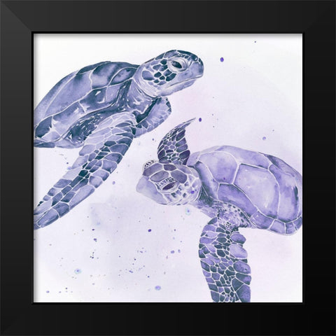 Underwater Halcyon IV Black Modern Wood Framed Art Print by Parker, Jennifer Paxton