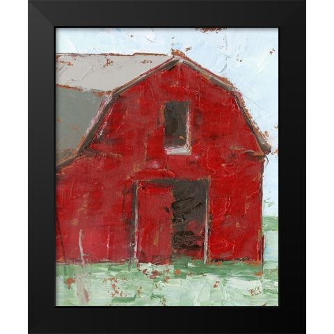Big Red Barn I Black Modern Wood Framed Art Print by Harper, Ethan