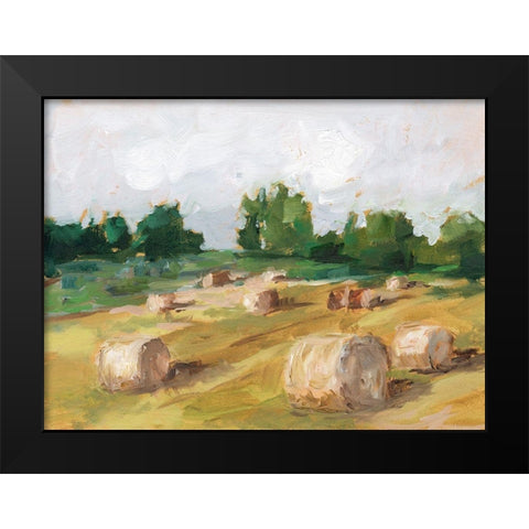 Hay Field I Black Modern Wood Framed Art Print by Harper, Ethan