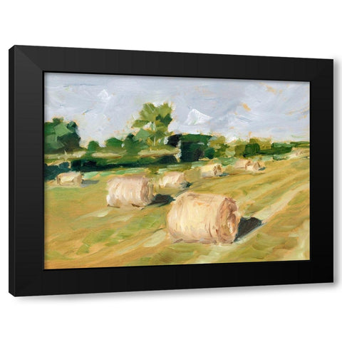 Hay Field II Black Modern Wood Framed Art Print by Harper, Ethan