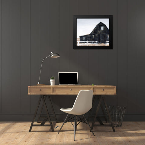 Black Barn II Black Modern Wood Framed Art Print by Harper, Ethan