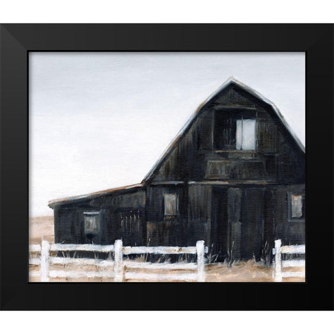Black Barn II Black Modern Wood Framed Art Print by Harper, Ethan