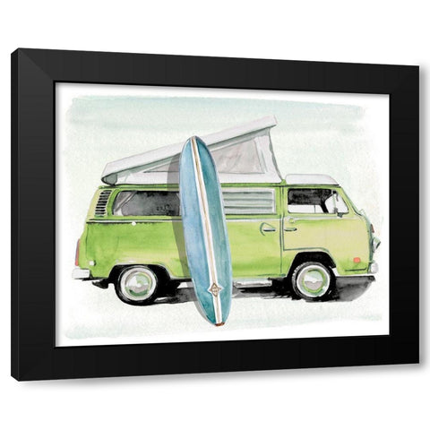 Surf Wagon I Black Modern Wood Framed Art Print by Parker, Jennifer Paxton