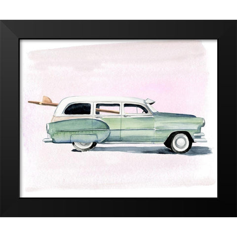 Surf Wagon III Black Modern Wood Framed Art Print by Parker, Jennifer Paxton