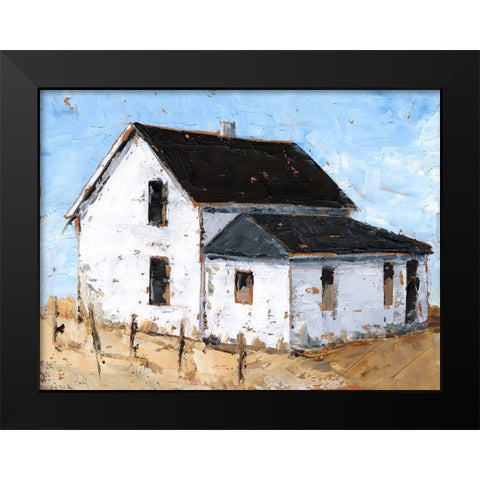 Abandoned Farmhouse II Black Modern Wood Framed Art Print by Harper, Ethan