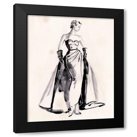 The Winning Look I Black Modern Wood Framed Art Print by Parker, Jennifer Paxton