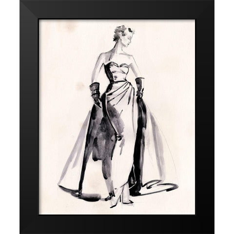 The Winning Look I Black Modern Wood Framed Art Print by Parker, Jennifer Paxton