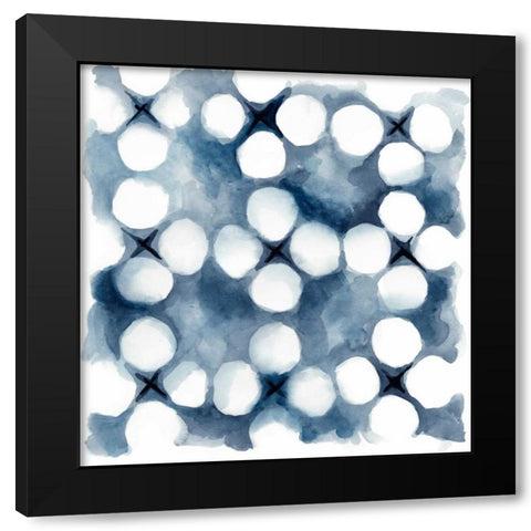 Indigo Study VI Black Modern Wood Framed Art Print by Zarris, Chariklia
