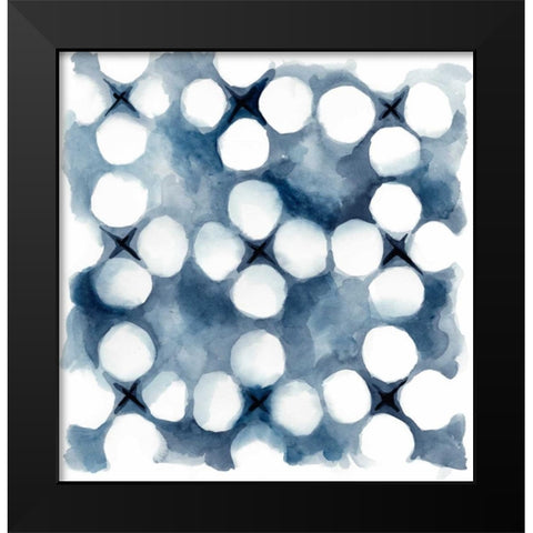 Indigo Study VI Black Modern Wood Framed Art Print by Zarris, Chariklia