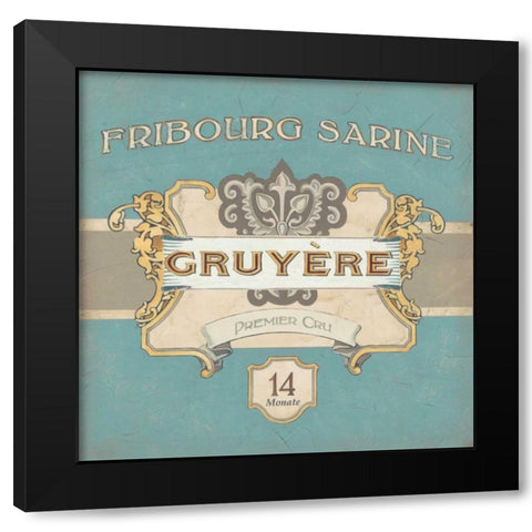 Nouveau Chevre III Black Modern Wood Framed Art Print by Vess, June Erica
