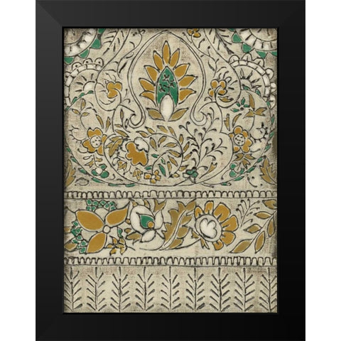 Earthenware Floral II Black Modern Wood Framed Art Print by Zarris, Chariklia