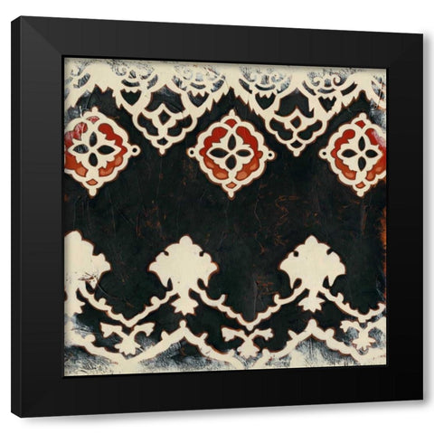 Bolero I Black Modern Wood Framed Art Print by Zarris, Chariklia
