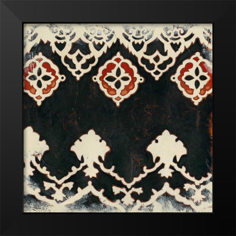Bolero I Black Modern Wood Framed Art Print by Zarris, Chariklia
