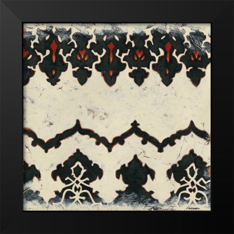 Bolero IV Black Modern Wood Framed Art Print by Zarris, Chariklia