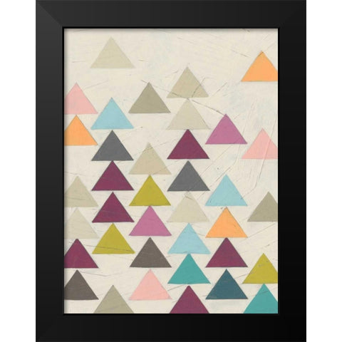 Confetti Prism VIII Black Modern Wood Framed Art Print by Vess, June Erica