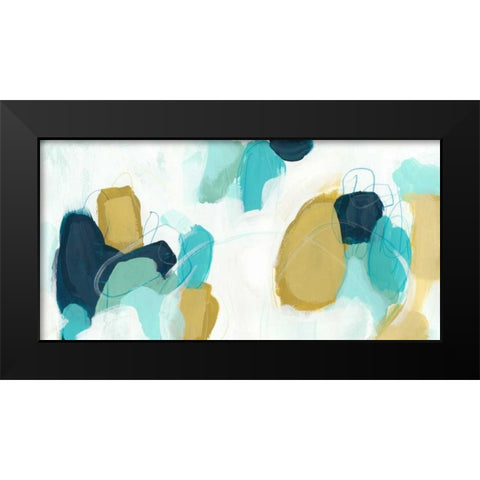 Boundless I Black Modern Wood Framed Art Print by Vess, June Erica