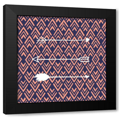 Deco Arrow I Black Modern Wood Framed Art Print by Studio W
