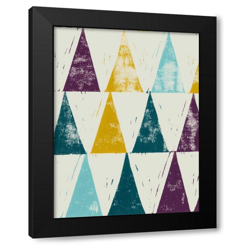 Harlequin Tryst I Black Modern Wood Framed Art Print by Popp, Grace