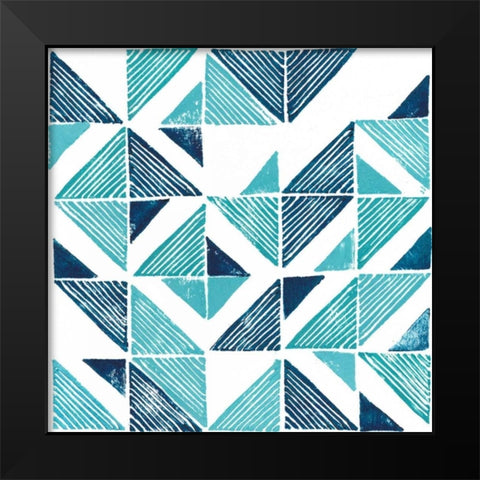 Beryl Block Print III Black Modern Wood Framed Art Print by Popp, Grace