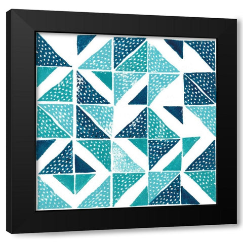 Beryl Block Print IV Black Modern Wood Framed Art Print by Popp, Grace