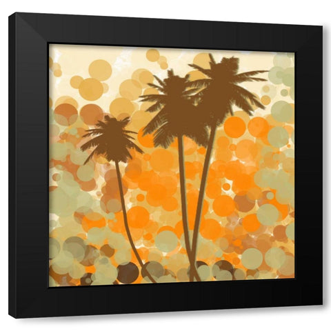 Sunshine Garden II Black Modern Wood Framed Art Print with Double Matting by Orlov, Irena