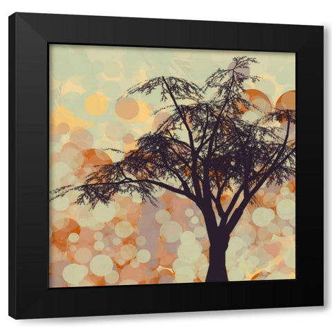 Sunshine Garden V Black Modern Wood Framed Art Print with Double Matting by Orlov, Irena