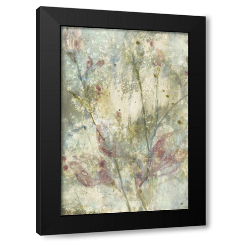 Flower Dream I Black Modern Wood Framed Art Print with Double Matting by Goldberger, Jennifer