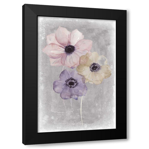 Floral Waltz II Black Modern Wood Framed Art Print by Popp, Grace