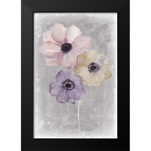 Floral Waltz II Black Modern Wood Framed Art Print by Popp, Grace