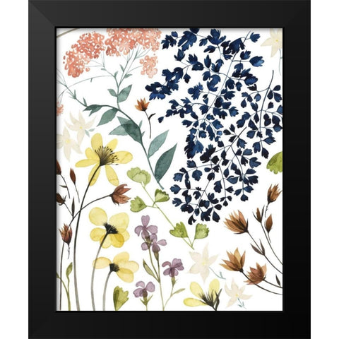 Flower Composition II Black Modern Wood Framed Art Print by Popp, Grace