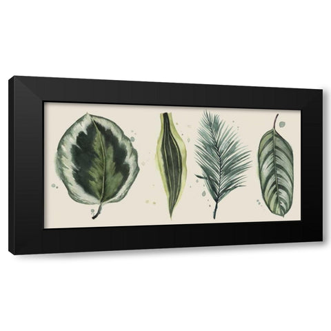 Palm Line-Up I Black Modern Wood Framed Art Print with Double Matting by Popp, Grace