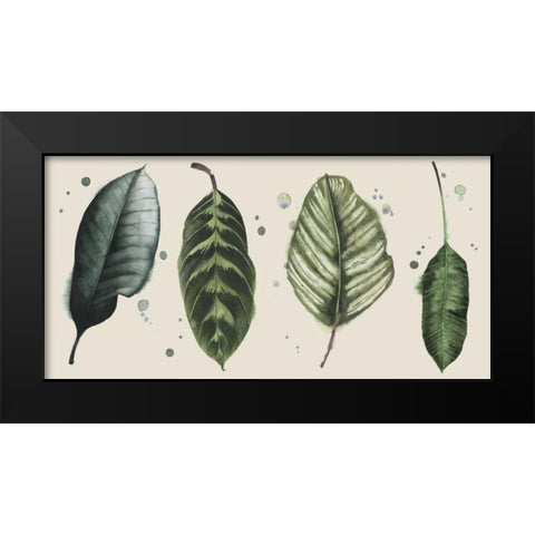 Palm Line-Up II Black Modern Wood Framed Art Print by Popp, Grace