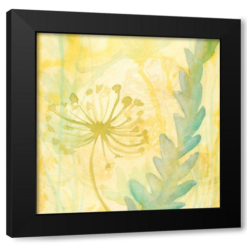 Florid Garden II Black Modern Wood Framed Art Print with Double Matting by Stramel, Renee W.