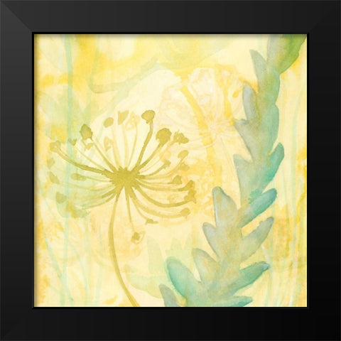 Florid Garden II Black Modern Wood Framed Art Print by Stramel, Renee W.