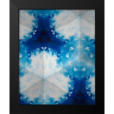Sapphire Frost IV Black Modern Wood Framed Art Print by Stramel, Renee W.