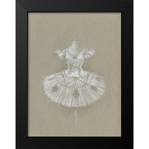 Ballet Dress II Black Modern Wood Framed Art Print by Harper, Ethan