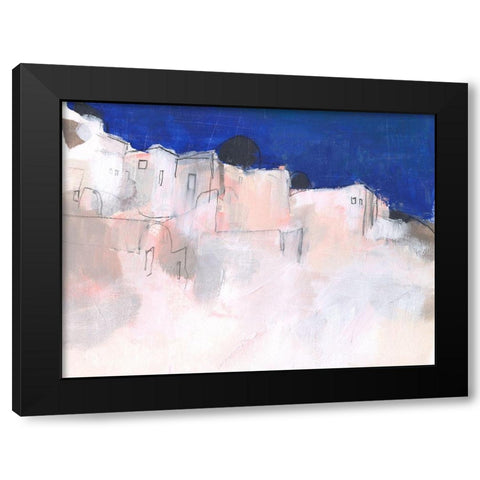 Mediterranean Blue I Black Modern Wood Framed Art Print by Parker, Jennifer Paxton