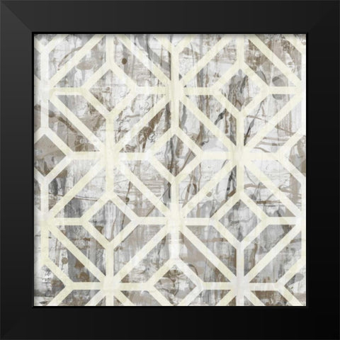 Neutral Metric III Black Modern Wood Framed Art Print by Goldberger, Jennifer