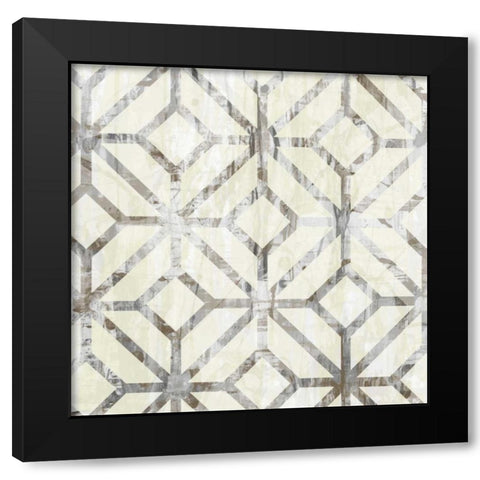 Neutral Metric IV Black Modern Wood Framed Art Print with Double Matting by Goldberger, Jennifer